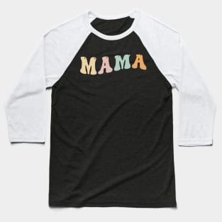 Mama Retro 90s Moms Birthday Baseball T-Shirt